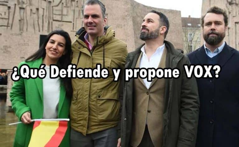 qué defiende y propone vox