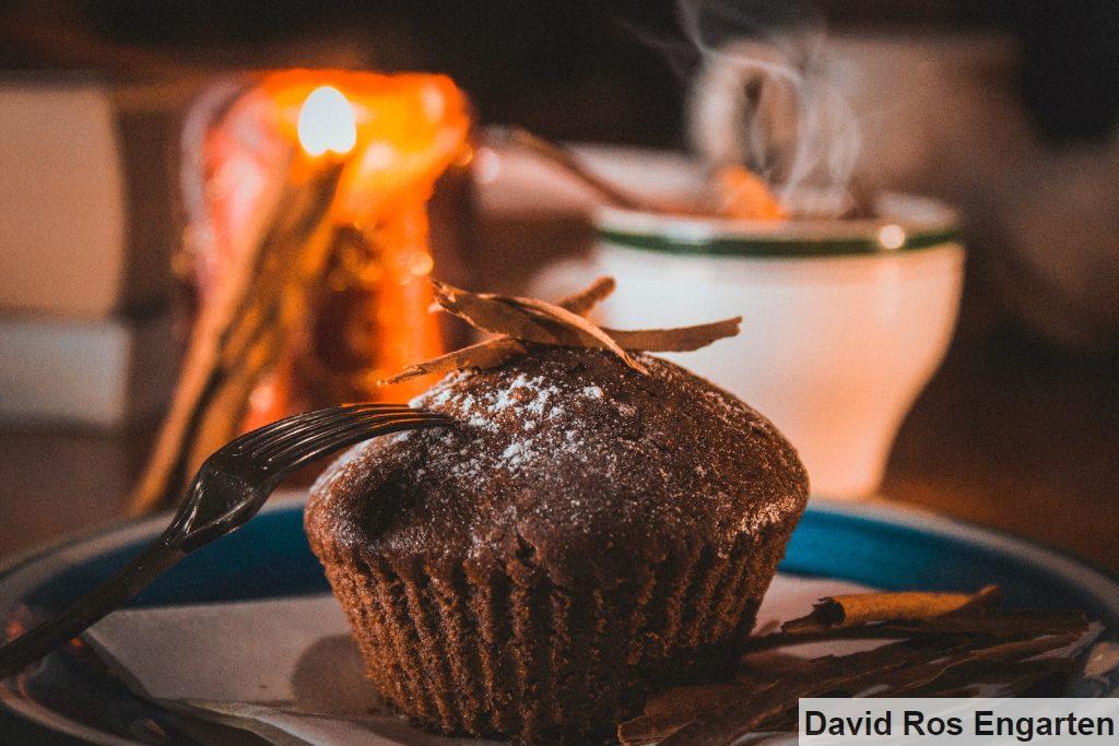 chocolate cupcake on plate